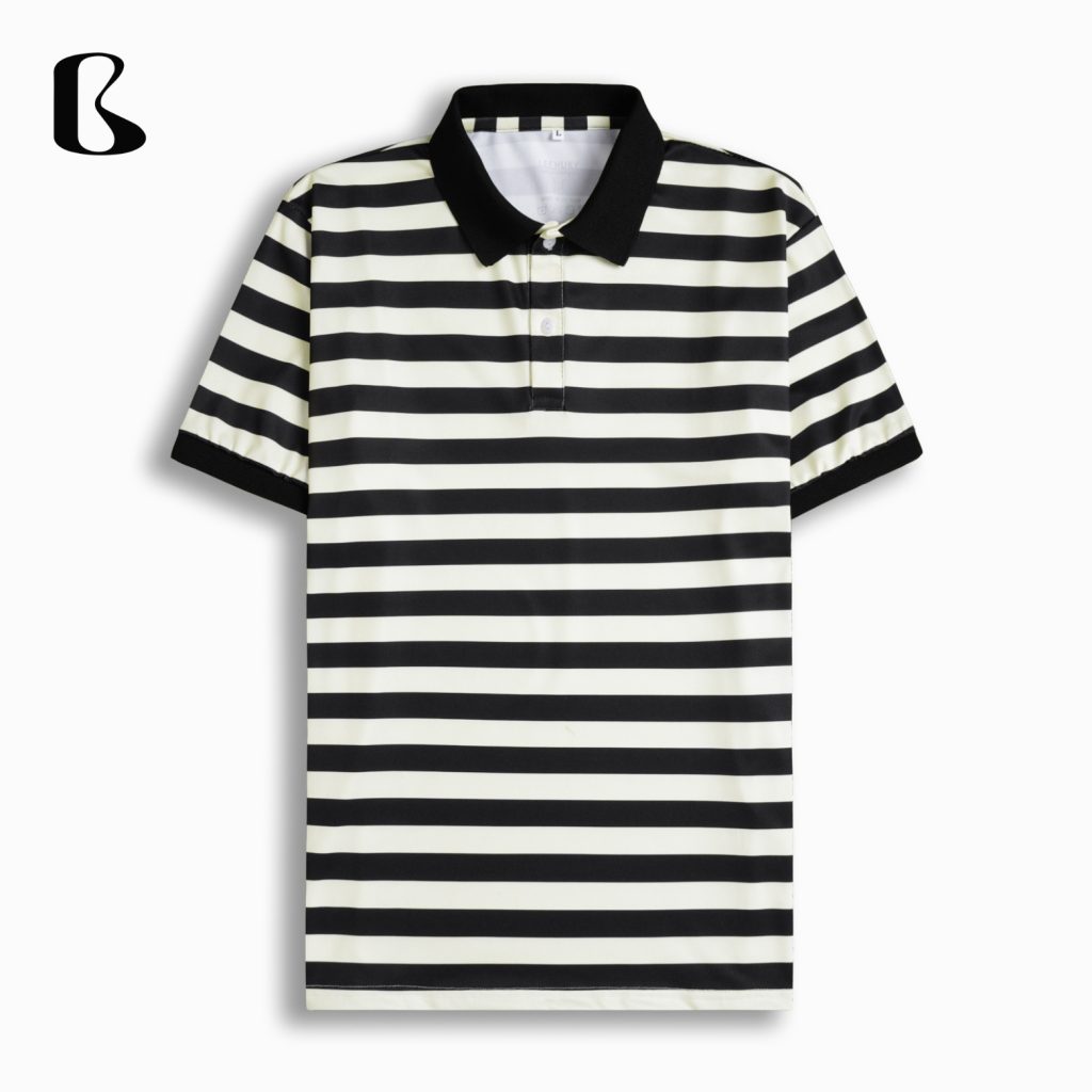 Áo Thun Polo Nam Sọc Kẻ Ngang