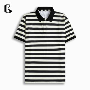 Áo Thun Polo Nam Sọc Kẻ Ngang