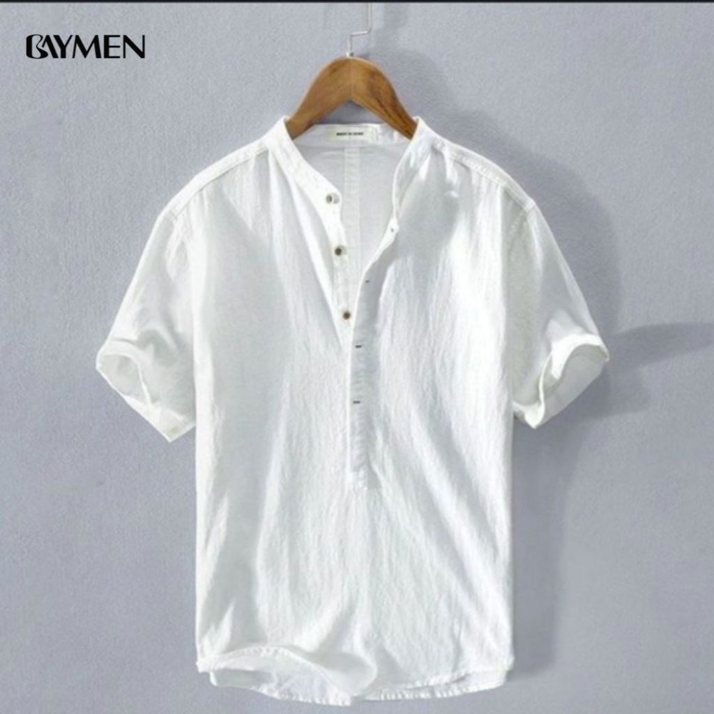 áo sơ mi cổ tròn