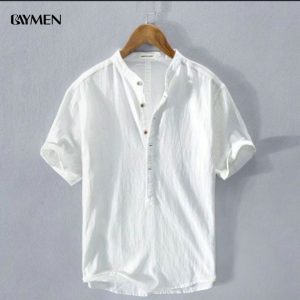 áo sơ mi cổ tròn