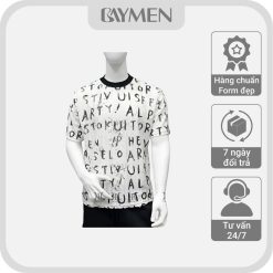 Áo Phông Nam Chữ Xước Baymen