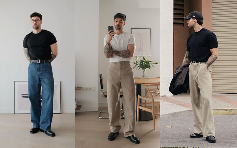 Phối đồ áo thun nam theo phong cách thời trang hiện đại - Baymen