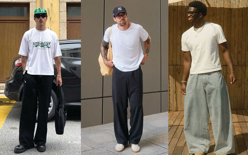 Cách phối đồ áo thun trắng nam thời trang