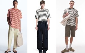 Bộ sưu tập áo thun họa tiết sọc cho hè 2025