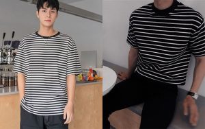 Áo thun họa tiết sọc Baymen