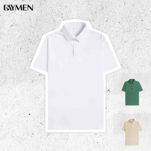 Combo áo polo nam Baymen với 3 màu cơ bản: trắng, xanh, be